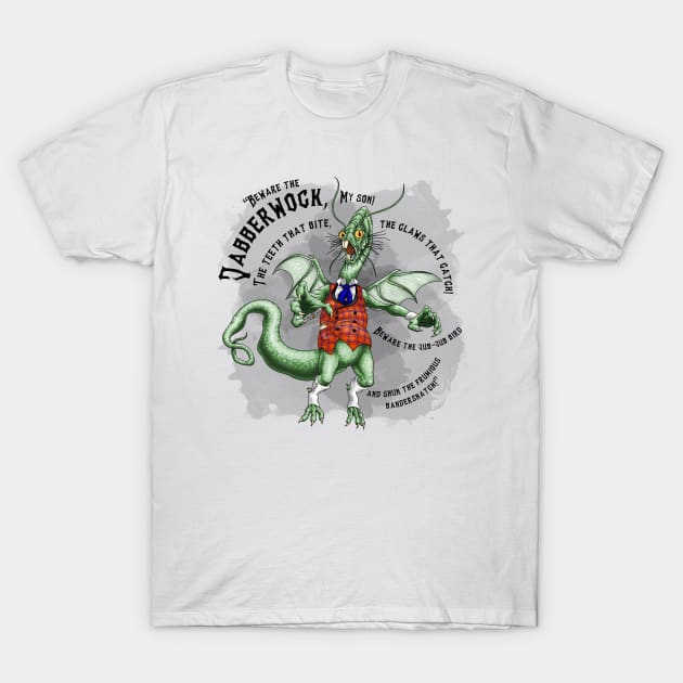 Jabberwocky-bk T-Shirt by Ladycharger08